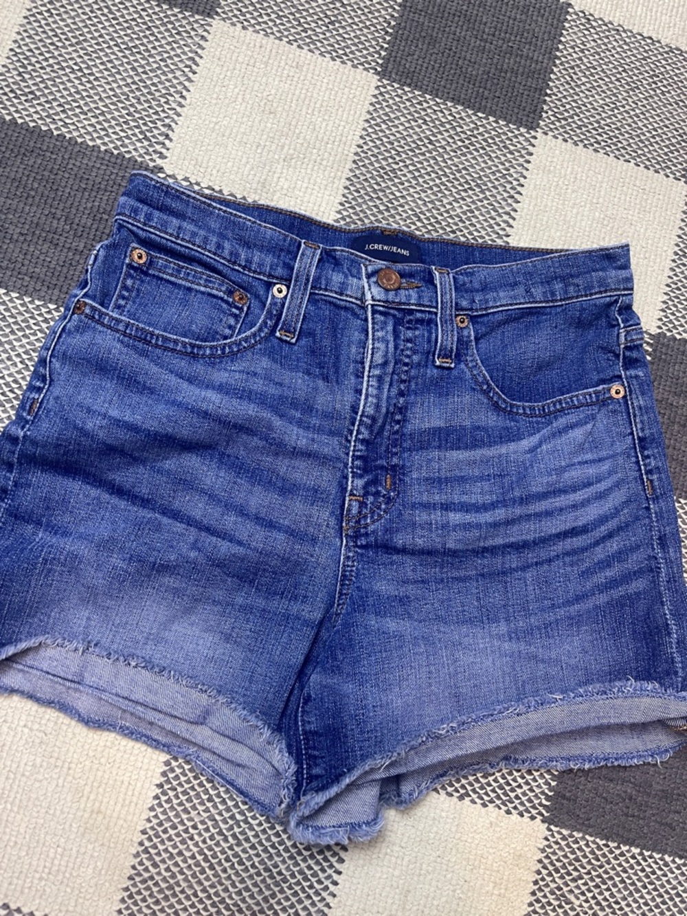 J Crew High Rise Jean Shorts 26